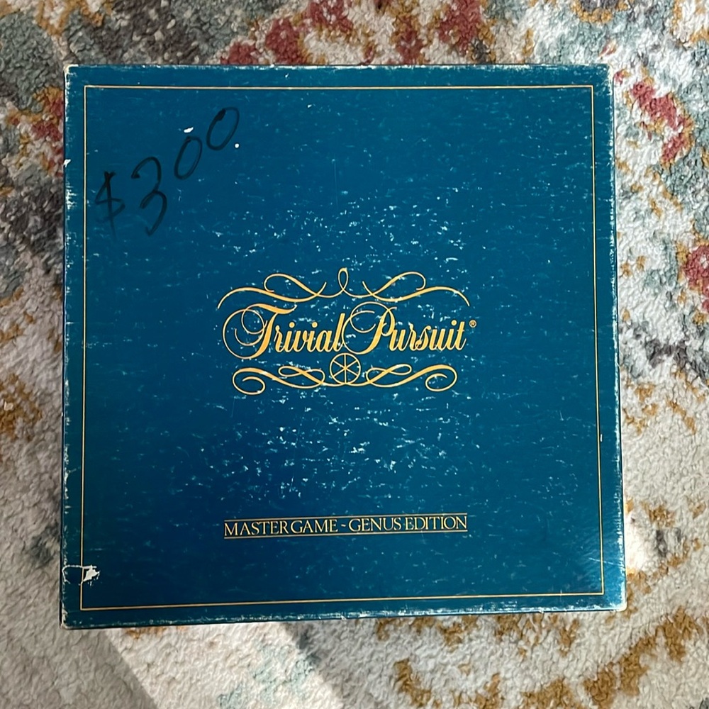 Vintage 1981 Trivial Pursuit Mastergame Genius Edition